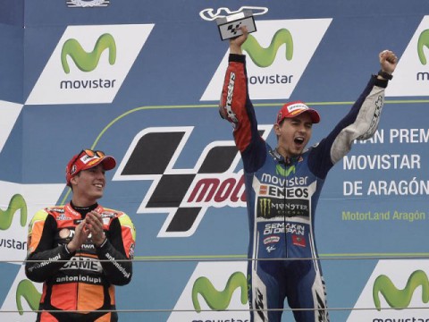 【MotoGP第14戦)】　大波乱のアラゴンGP　J・ロレンソが今季初優勝