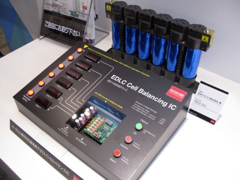 LIB（リチウムイオン電池）やEDLC（電気二重層キャパシタ）の安定化を担う新製品、京都のロームグループから