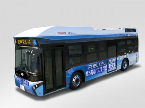 東京五輪に向けて「燃料電池バス（FCバス）」の実証実験を都営バス路線で開始する