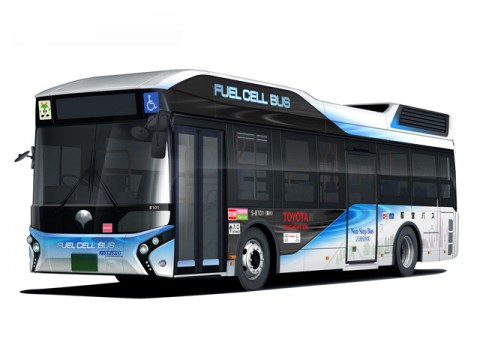 トヨタ、水素で動く燃料電池バスを東京都交通局へ納車。燃料電池の都バスが走る