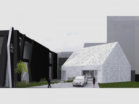 メルセデスと竹中工務店の協働、モビリティとリビングの未来の形「EQ House」
