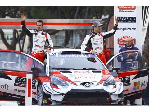 2020年WRC緒戦、ラリー・モンテカルロでチームトヨタ2-3位、4台全車完走
