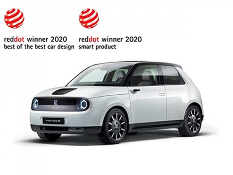 ホンダ、新型電気自動車「Honda e」がドイツのデザイン賞「Red Dot」最高賞受賞