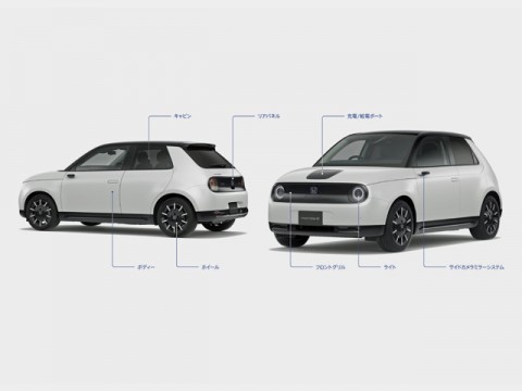 ホンダのピュアEV、「Honda e」を10月に正式発売、年間1000台の販売を見込む