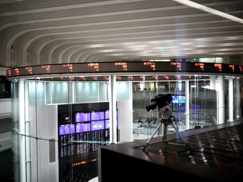 日経平均は反落　売り一巡で下げ幅縮小